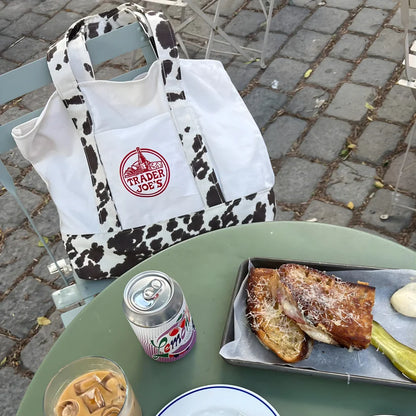 Cow Print Tote Bag
