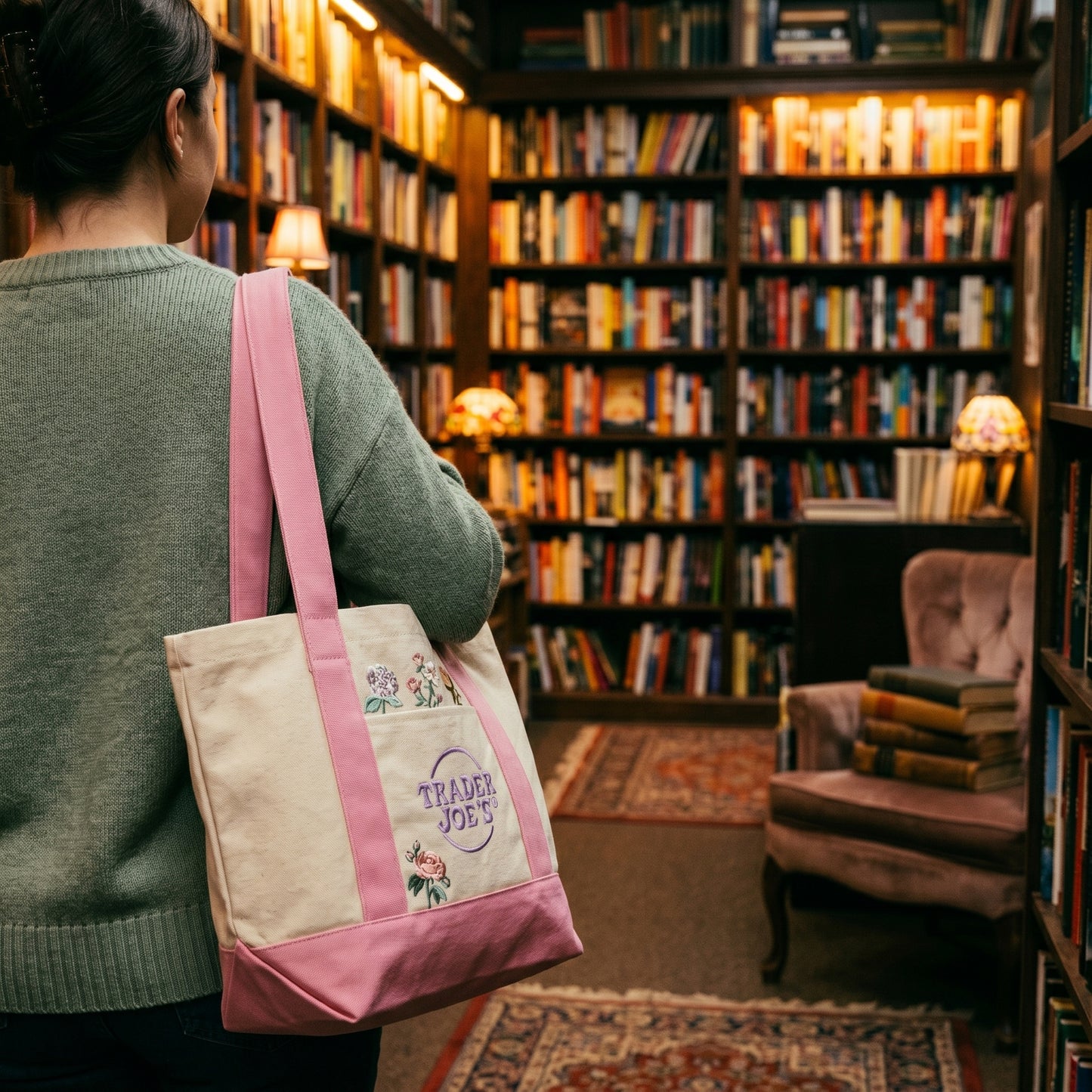 Floral tote Bag