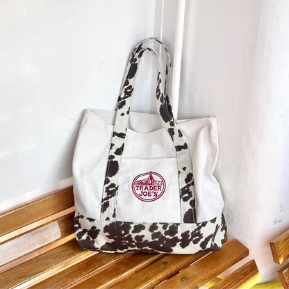 Cow Print Tote Bag