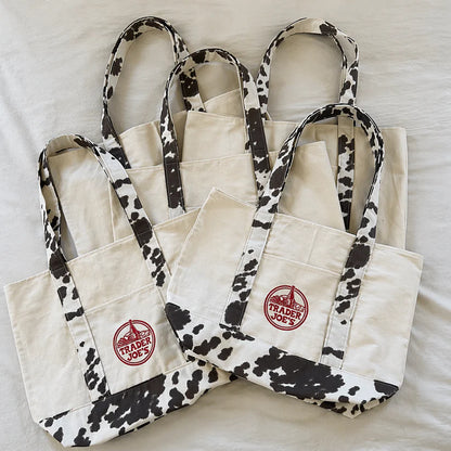 Cow Print Tote Bag