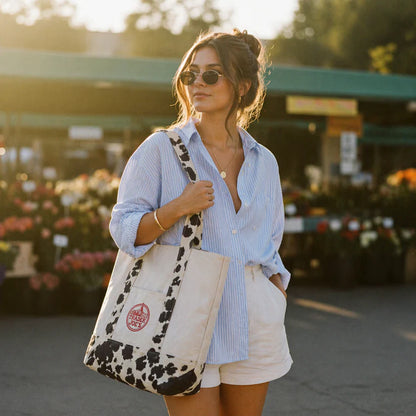 Cow Print Tote Bag