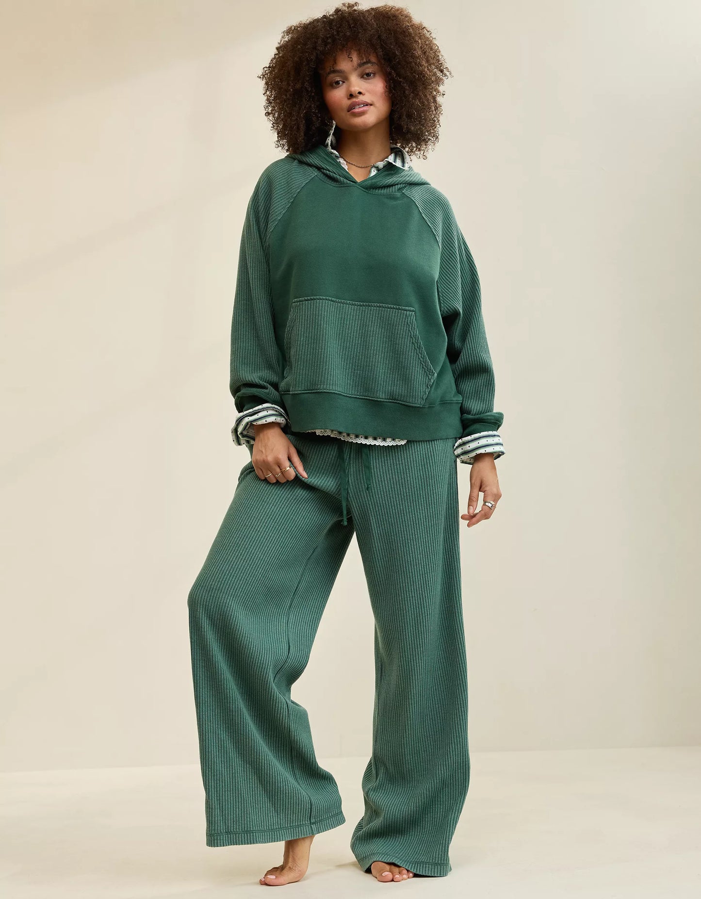Essential Waffle Hoodie & Trouser Set