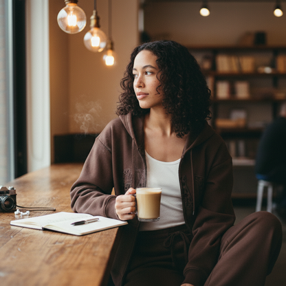 GAP Cheetah Logo Zip Hoodie & Pant Set